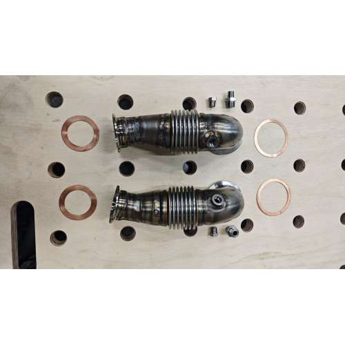 VW 4.9/5.0 V10 TDI Transfer Pipes – Cast Manifold to Stock Turbo (SS304)